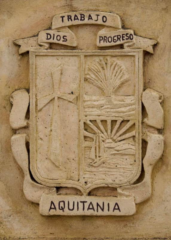 Escudo de Armas, Aquitania, Boyaca, Tunja, Colombi...