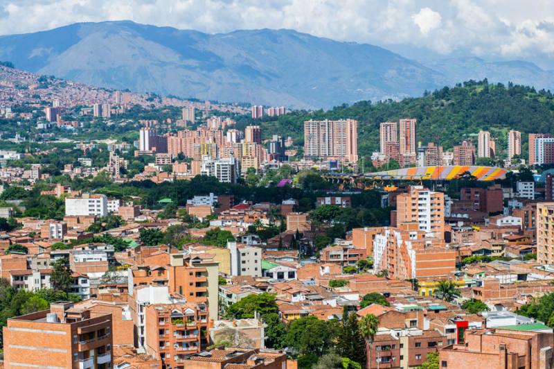 Panoramica de la Ciudad de Medellin, Antioquia, Co...