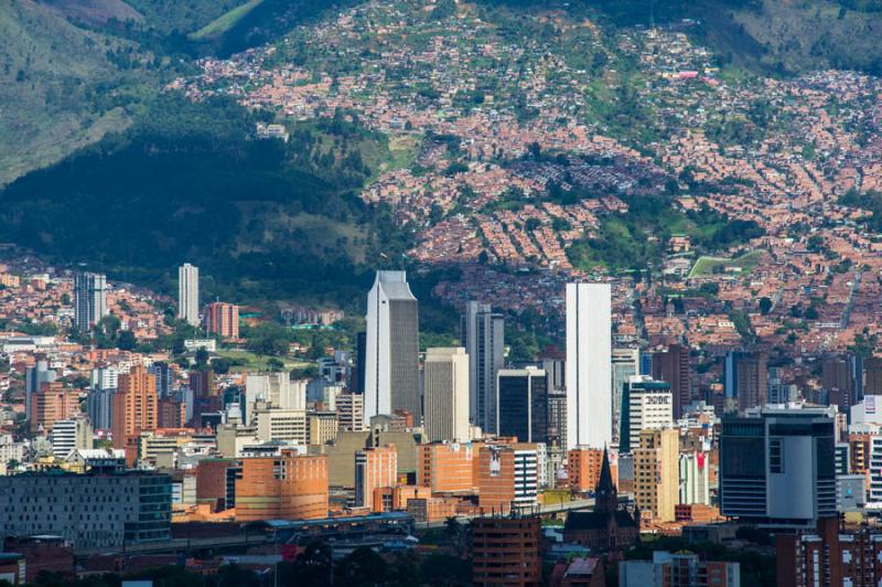 Panoramica de la Ciudad de Medellin, Antioquia, Co...