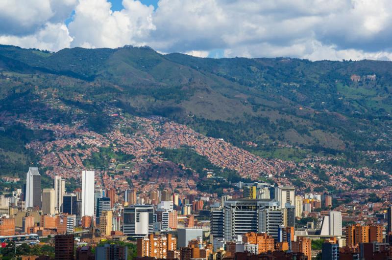 Panoramica de la Ciudad de Medellin, Antioquia, Co...