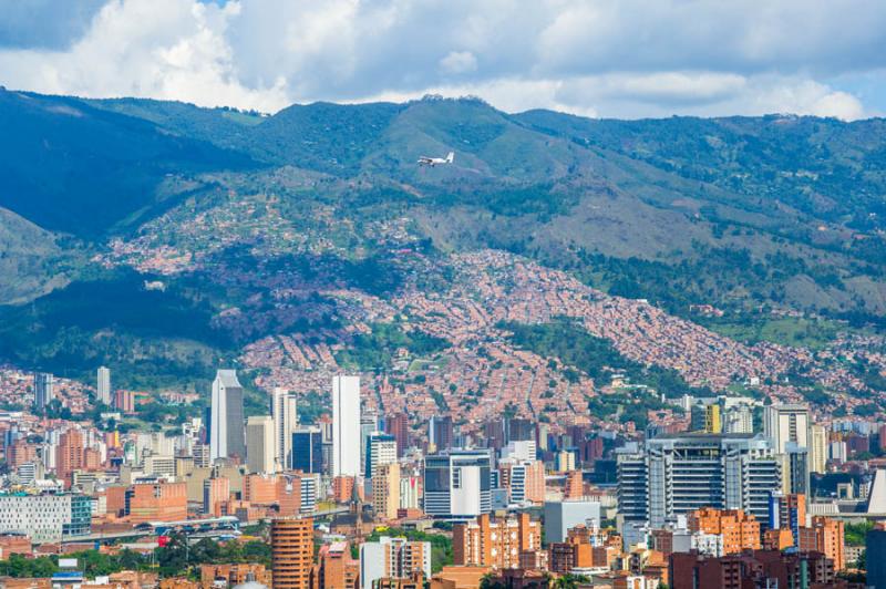 Panoramica de la Ciudad de Medellin, Antioquia, Co...