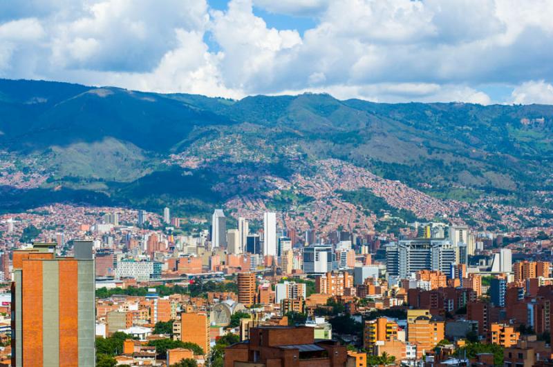 Panoramica de la Ciudad de Medellin, Antioquia, Co...