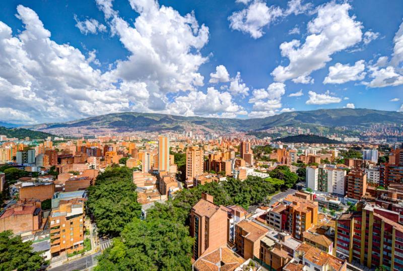 Panoramica de la Ciudad de Medellin, Antioquia, Co...