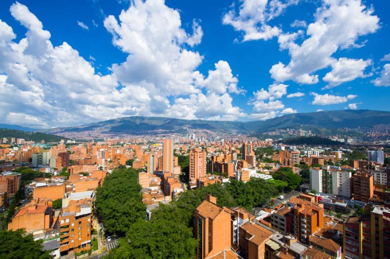 Panoramica de la Ciudad de Medellin, Antioquia, Co...