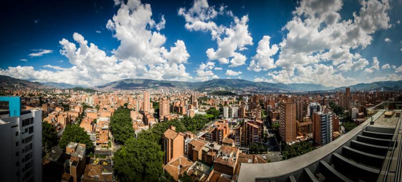 Panoramica de la Ciudad de Medellin, Antioquia, Co...