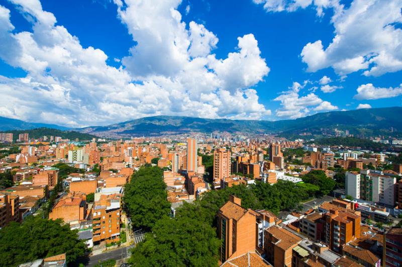 Panoramica de la Ciudad de Medellin, Antioquia, Co...