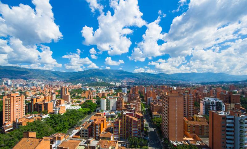 Panoramica de la Ciudad de Medellin, Antioquia, Co...