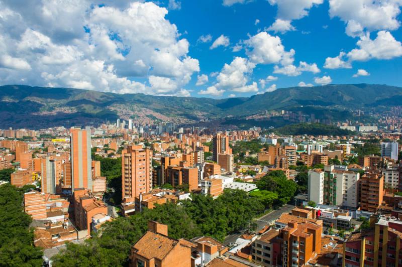 Panoramica de la Ciudad de Medellin, Antioquia, Co...