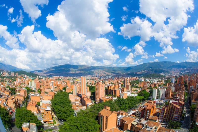 Panoramica de la Ciudad de Medellin, Antioquia, Co...