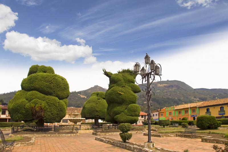 Parque Principal Topaga, Topaga, Boyaca, Tunja, Co...