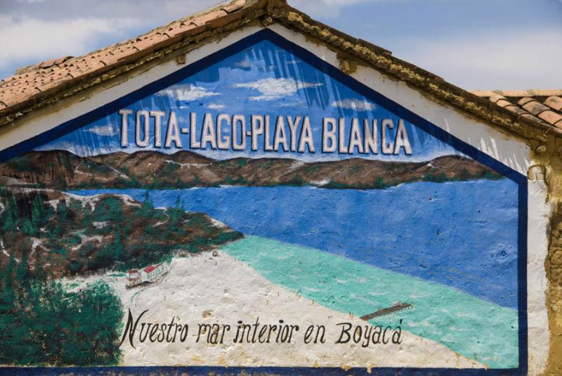 Mural Lago de Tota, Tota, Boyaca, Tunja, Colombia