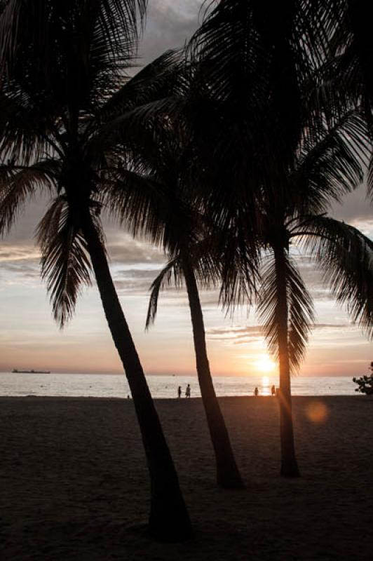 Atardecer en Bahia de Santa Marta, Santa Marta, Ma...