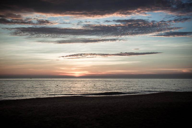 Atardecer en Bahia de Santa Marta, Santa Marta, Ma...