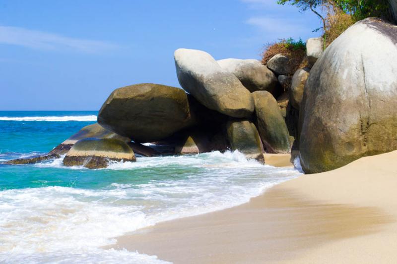 Playa Nudista, Parque Nacional Natural Tayrona, Sa...