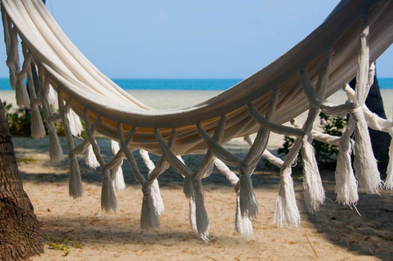 Hamaca en la Playa, Santa Marta, Magdalena, Colomb...