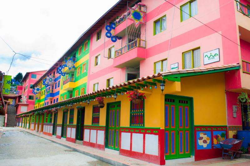 Arquitectura Tradicional, Guatape, Antioquia, Orie...