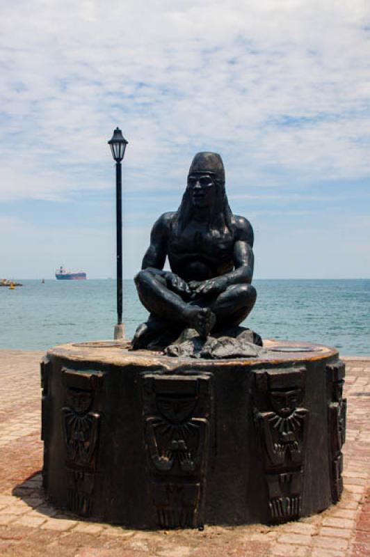 Monumento a la Deidad Tayrona, Santa Marta, Magdal...