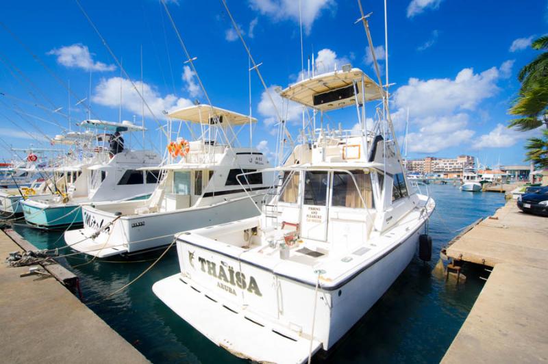 Puerto Deportivo, Oranjestad, Aruba, Antillas Meno...