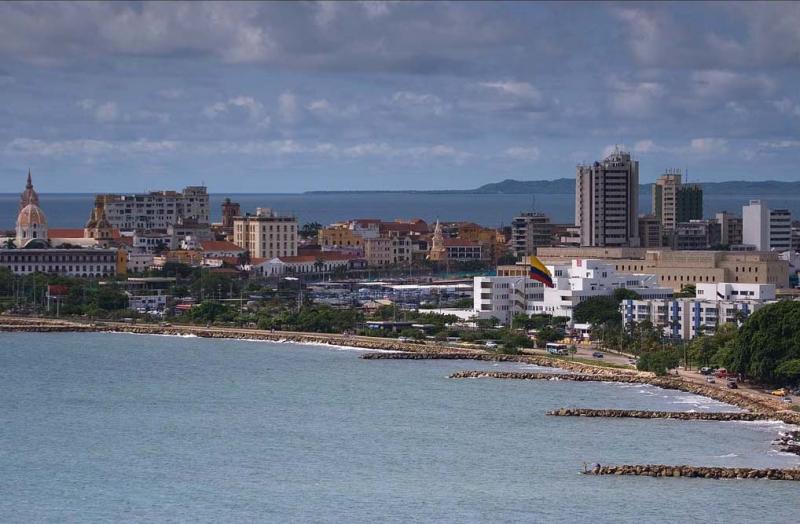 Panoramica de Bocagrande, Cartagena, Bolivar, Colo...