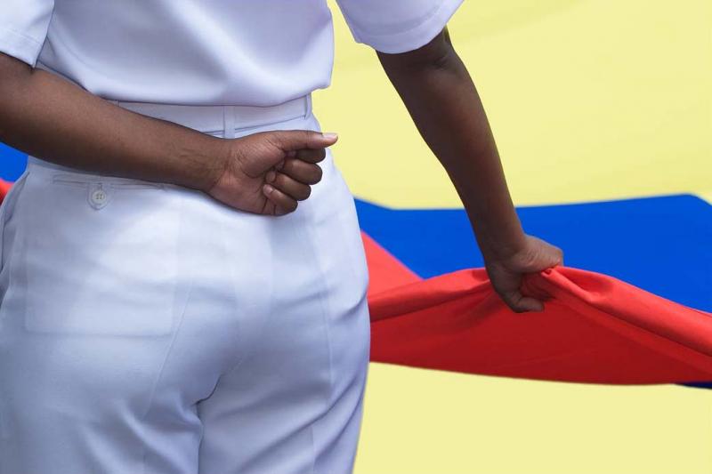 Mujer de la Marina Colombiana, Cartagena, Bolivar,...