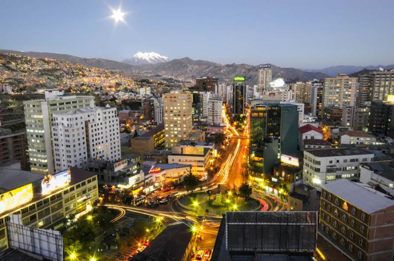 Panoramica de la Ciudad de La Paz, Bolivia, Sur Am...