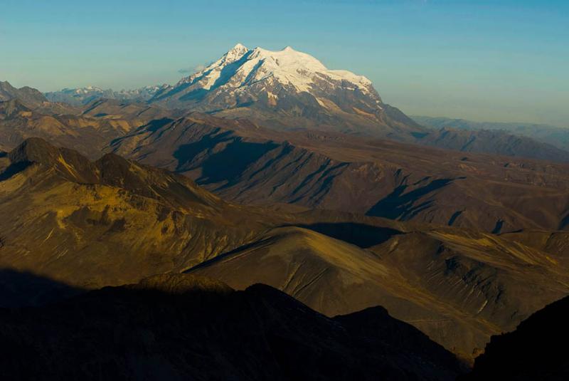 Nevado Illimani, Departamento de La Paz, La Paz, B...