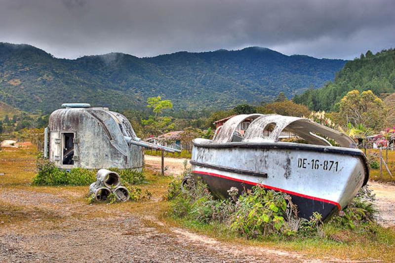 Barcos Antiguos, Guatape, Antioquia, Oriente Antio...