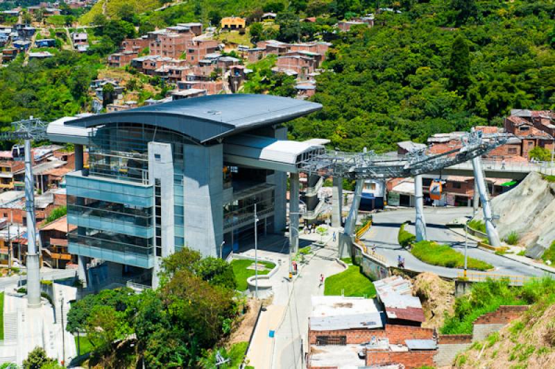 Metrocable Nuevo Occidente, San Javier, Medellin, ...