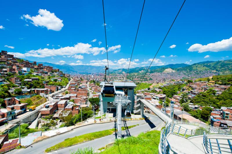 Metrocable Nuevo Occidente, San Javier, Medellin, ...