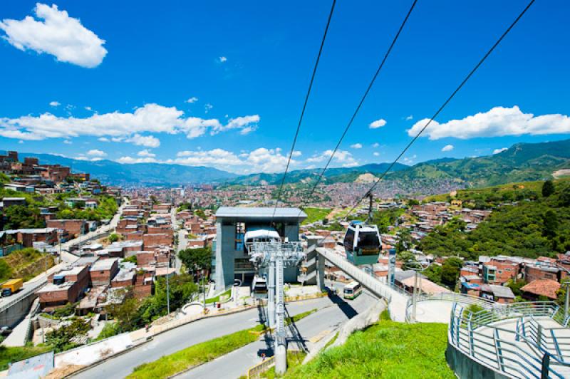 Metrocable Nuevo Occidente, San Javier, Medellin, ...