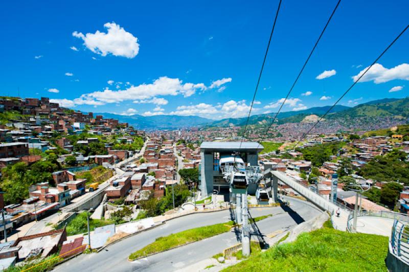 Metrocable Nuevo Occidente, San Javier, Medellin, ...