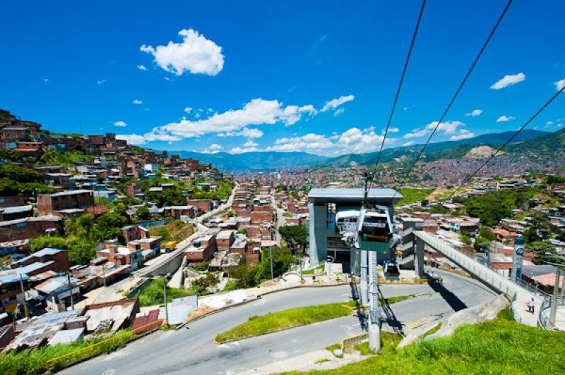 Metrocable Nuevo Occidente, San Javier, Medellin, ...