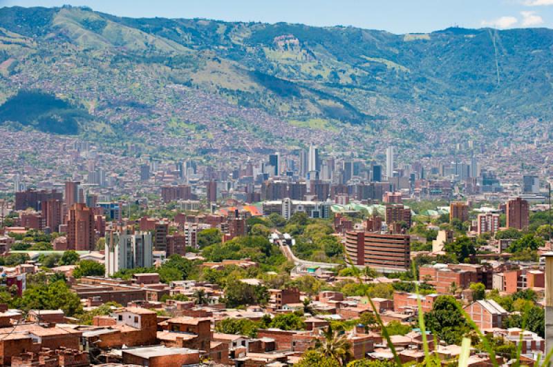 Panoramica de la Ciudad de Medellin, Antioquia, Co...