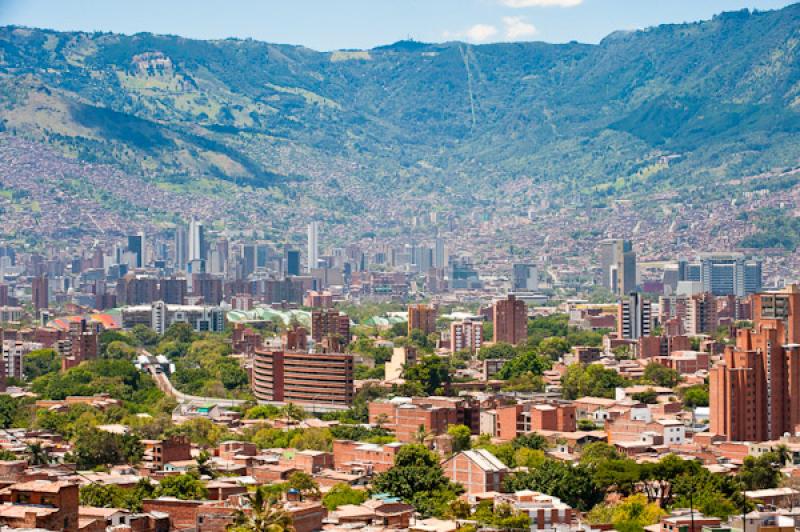 Panoramica de la Ciudad de Medellin, Antioquia, Co...