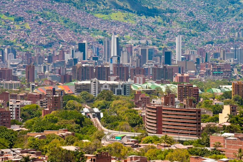 Panoramica de la Ciudad de Medellin, Antioquia, Co...