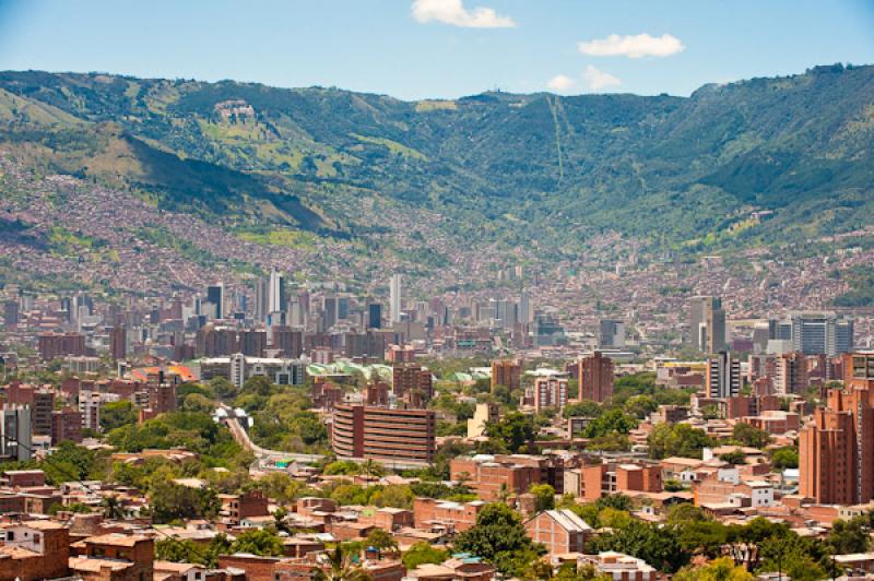 Panoramica de la Ciudad de Medellin, Antioquia, Co...