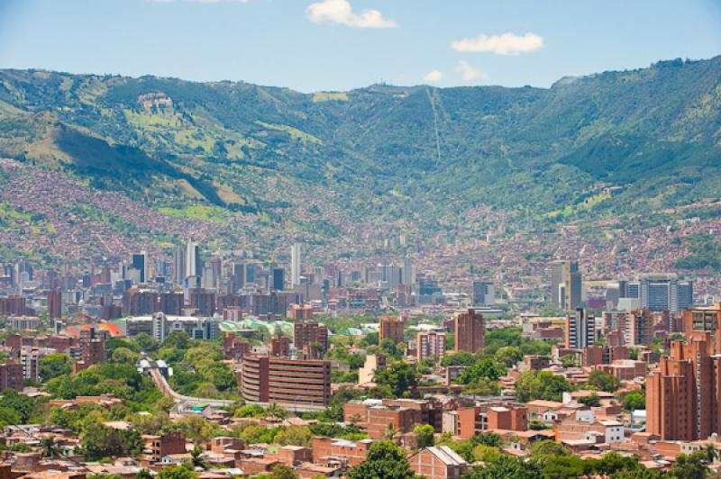 Panoramica de la Ciudad de Medellin, Antioquia, Co...