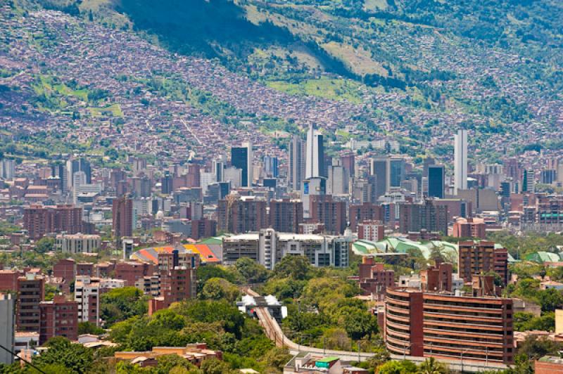 Panoramica de la Ciudad de Medellin, Antioquia, Co...