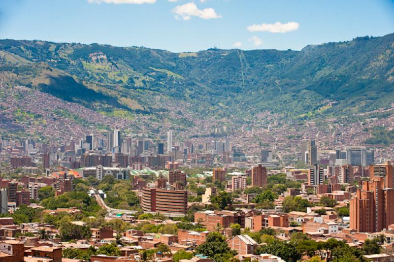 Panoramica de la Ciudad de Medellin, Antioquia, Co...