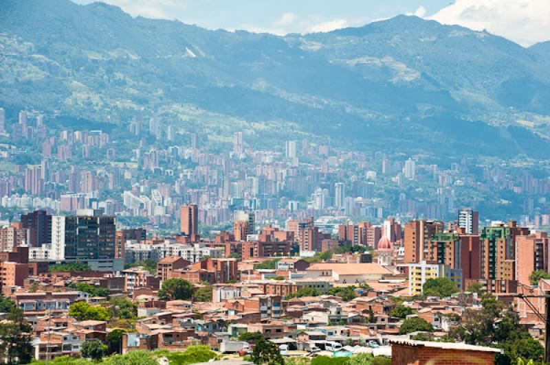 Panoramica de la Ciudad de Medellin, Antioquia, Co...