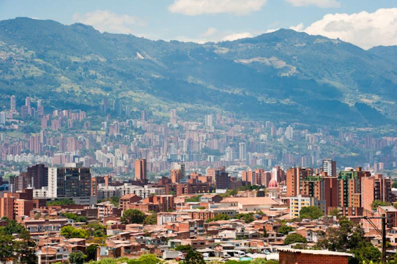 Panoramica de la Ciudad de Medellin, Antioquia, Co...