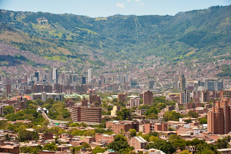 Panoramica de la Ciudad de Medellin, Antioquia, Co...