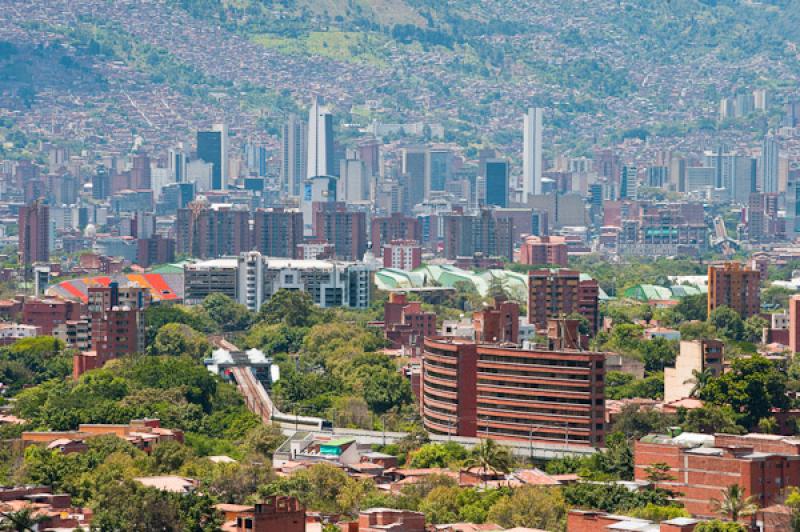 Panoramica de la Ciudad de Medellin, Antioquia, Co...