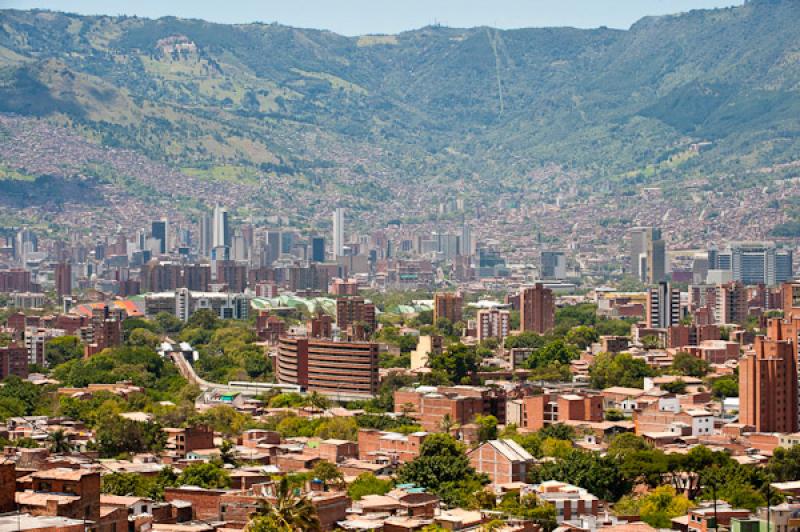 Panoramica de la Ciudad de Medellin, Antioquia, Co...