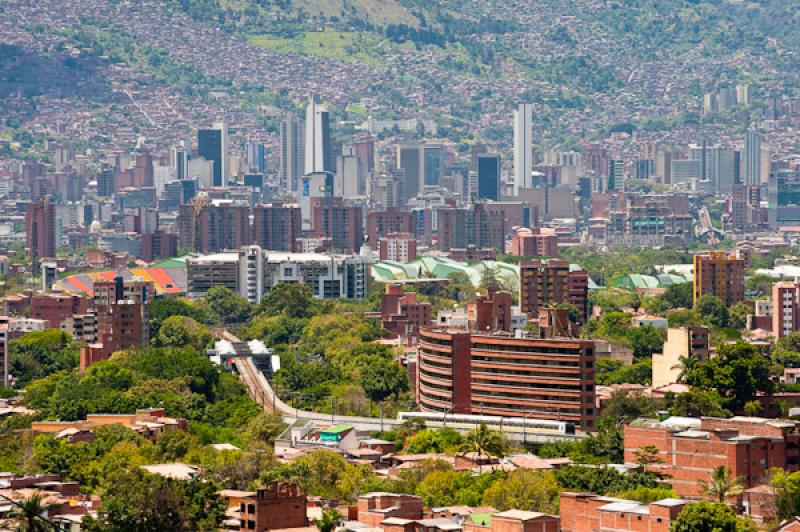 Panoramica de la Ciudad de Medellin, Antioquia, Co...