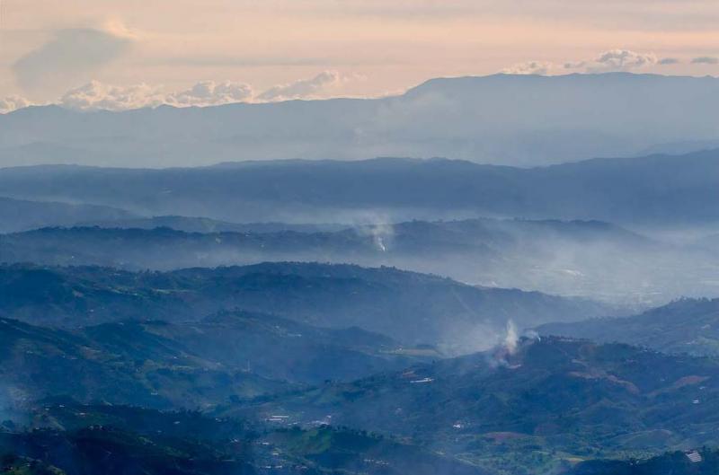 Amanecer en Eje Cafetero, Quindio, Colombia