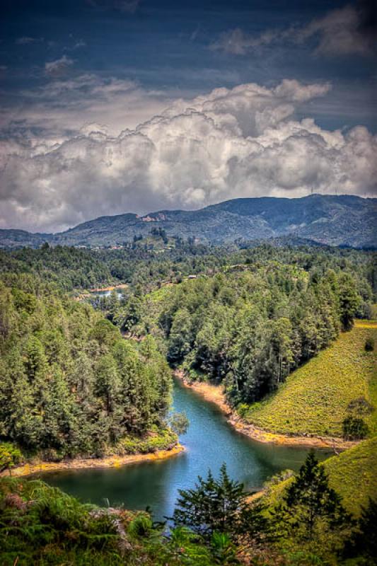 Embalse de Guatape, Guatape, Antioquia, Oriente An...