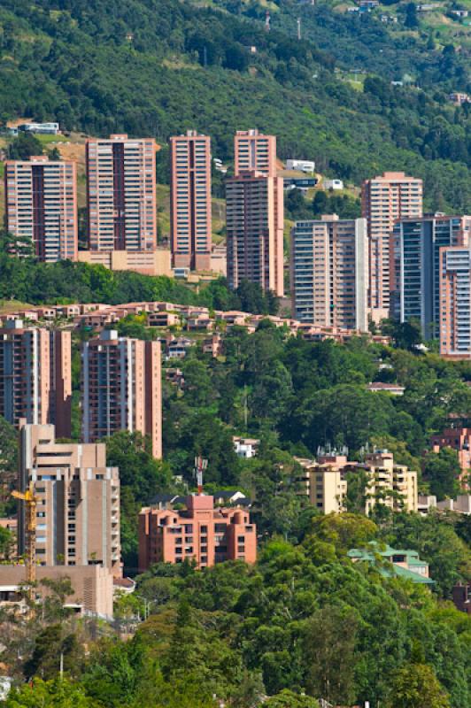 Panoramica El Poblado, Medellin, Antioquia, Colomb...