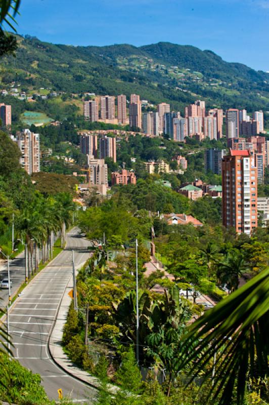 Panoramica El Poblado, Medellin, Antioquia, Colomb...