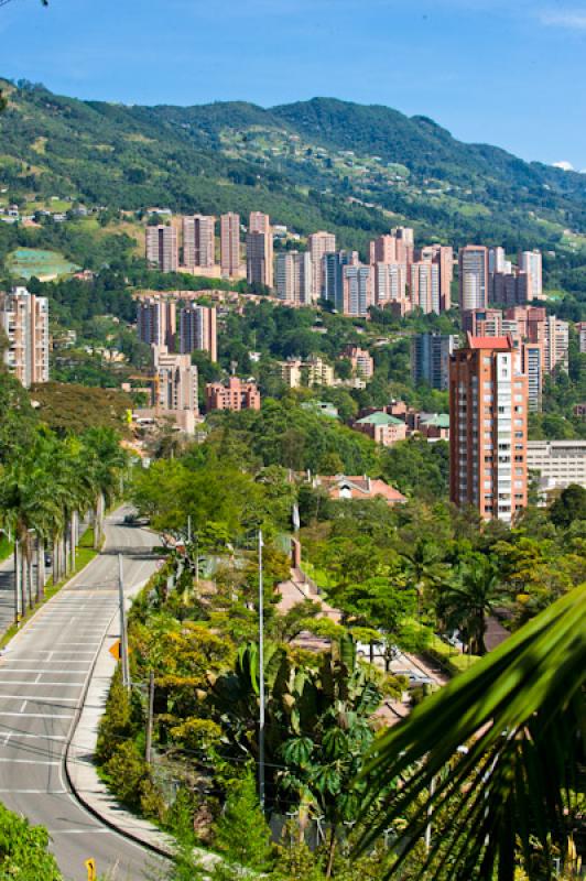 Panoramica El Poblado, Medellin, Antioquia, Colomb...